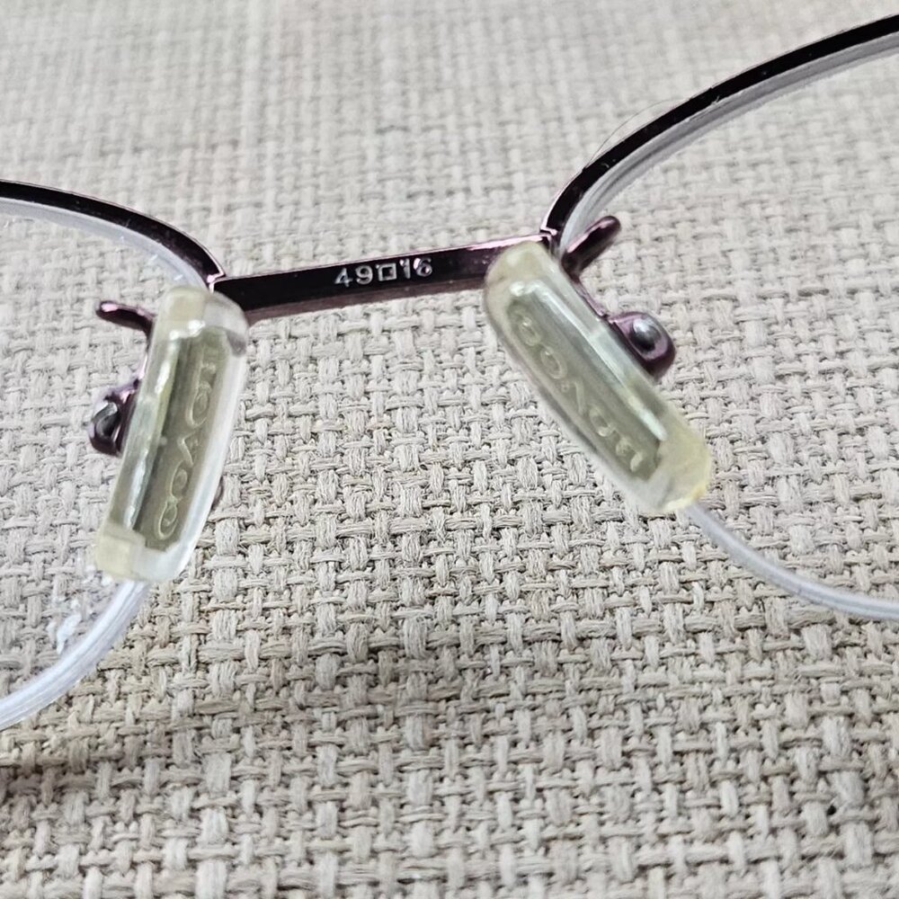 Coach Bettie Ladies Eyeglasses/Glasses Frame Purple Half Rim Eye Wear HC5004 - Picture 10 of 12